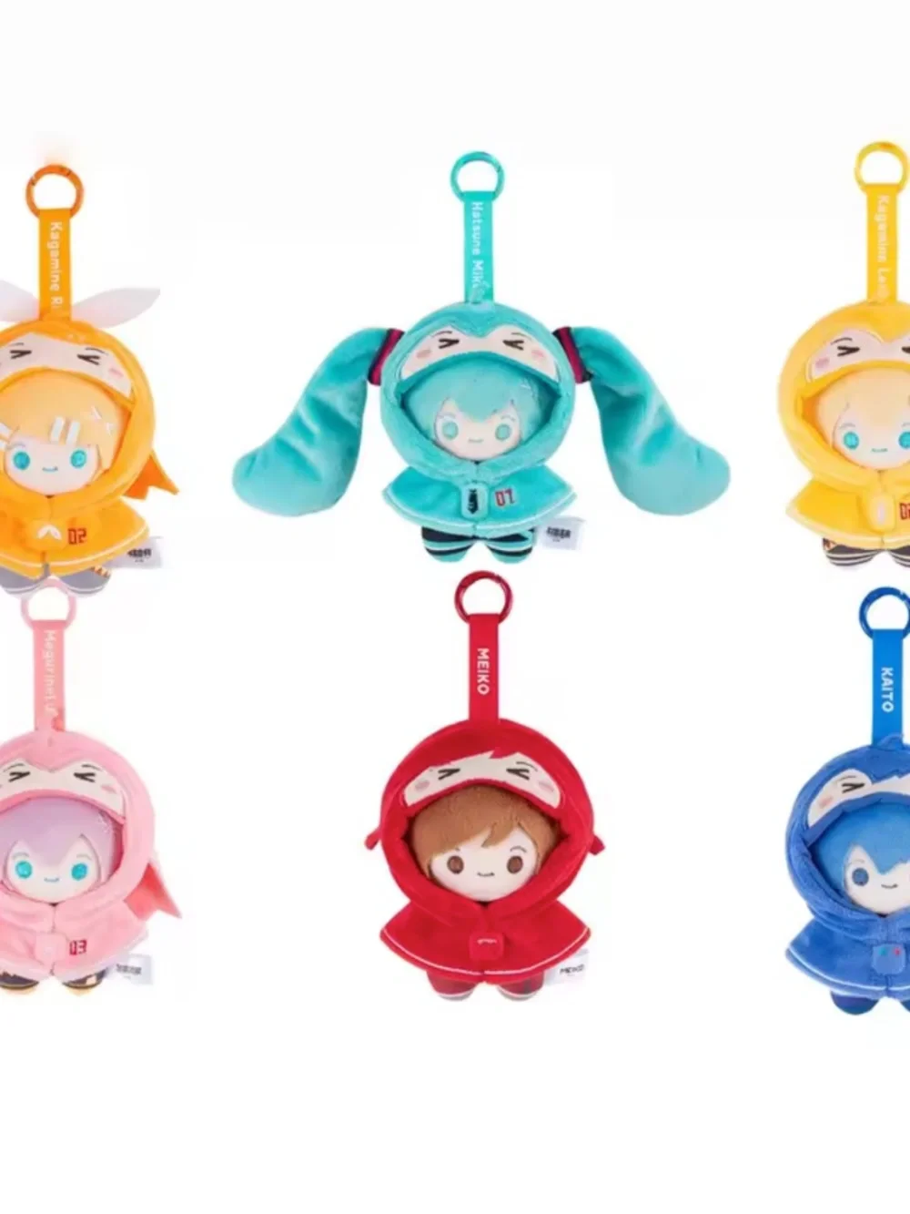 Hatsune Miku & Vocaloids with Poncho Mini Plush Keychain Blind Box  ( 1PC BY